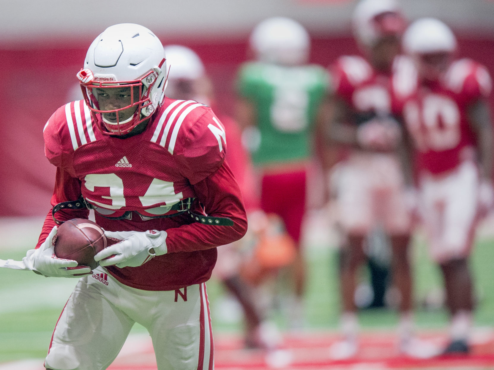 Nebraska football practice, 8/15